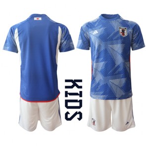 Japan Replica Home Stadium Kit for Kids World Cup 2022 Short Sleeve (+ pants)